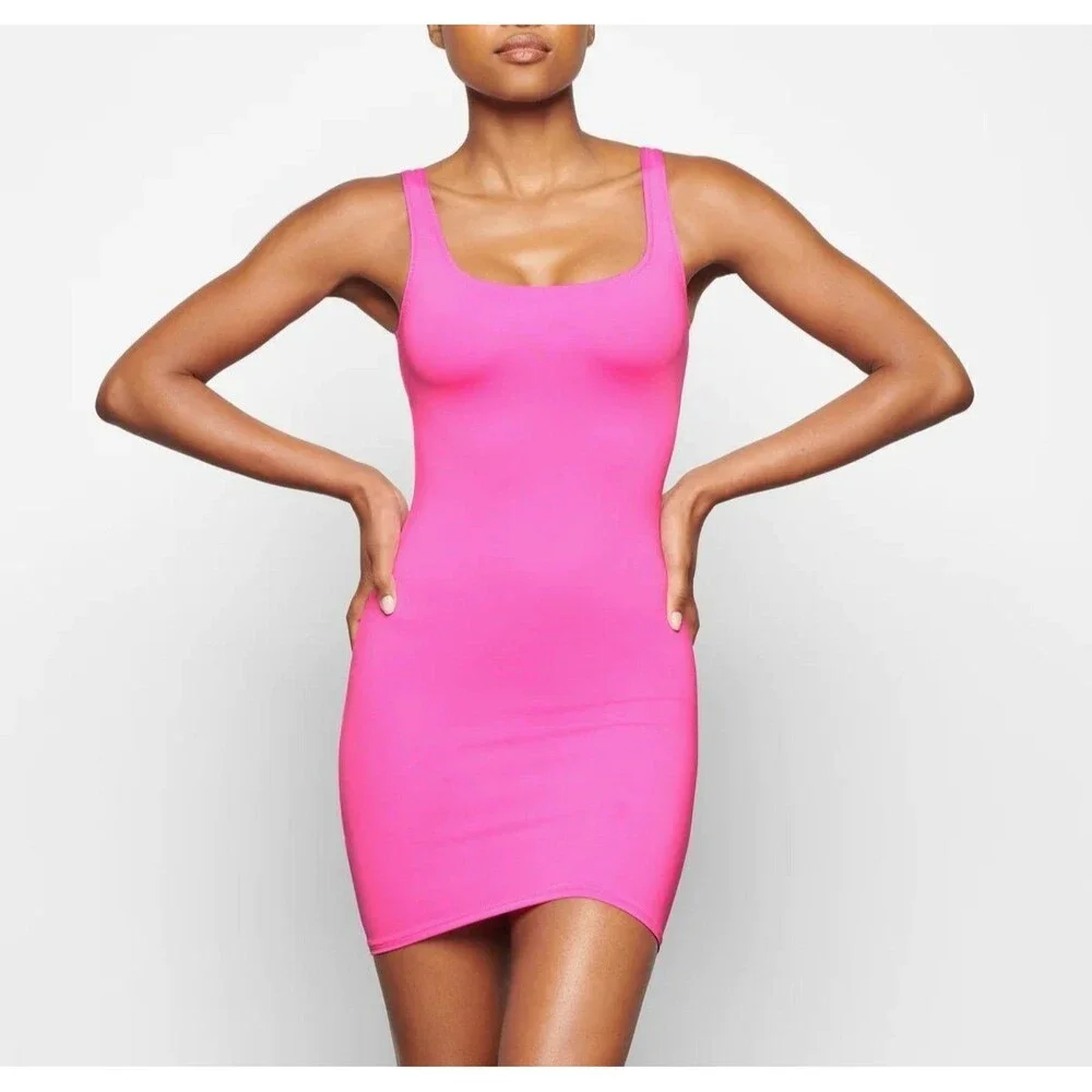 Skims SWIM TANK DRESS Taffy